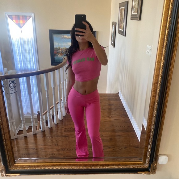 Garage pink yoga pants - Picture 2 of 3